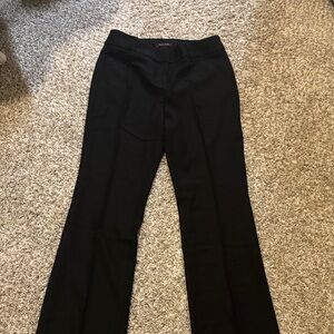 White House Black Market Classic Black Flare Trousers